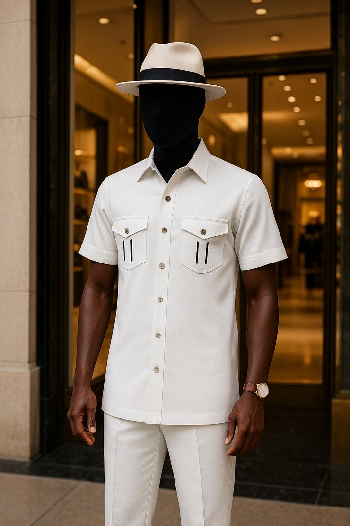 Ensemble tissu blanc