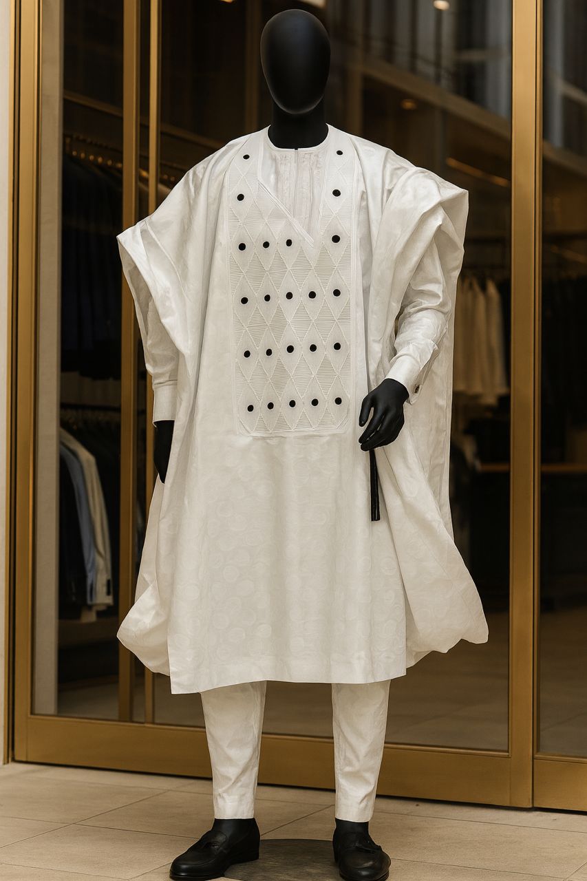 Bazin 3 pièces boubou cérémonial